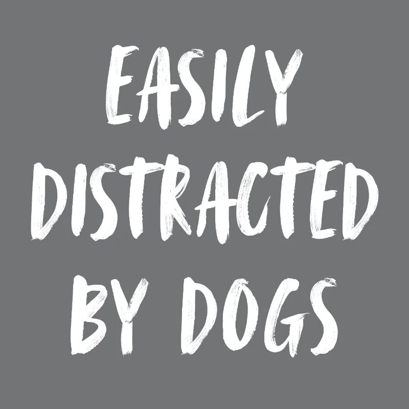 Easily distracted by dogs.