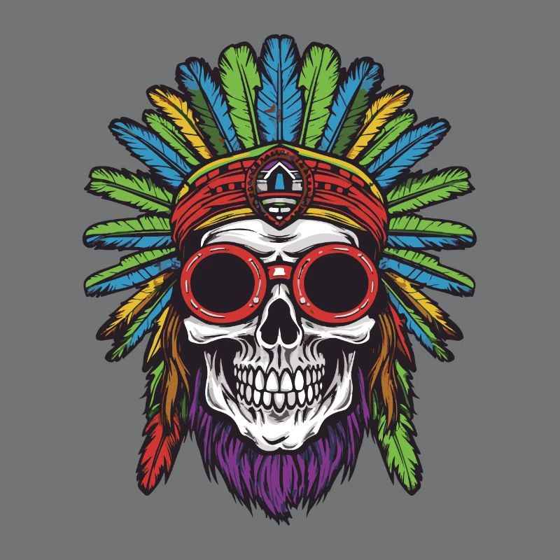 Apache Totenkopf Indianer