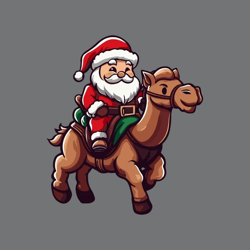 Kamel Weihnachtsmann