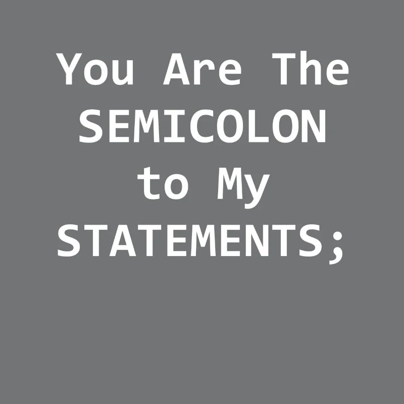 Programmierer Semikolion Computer Science Geschenk