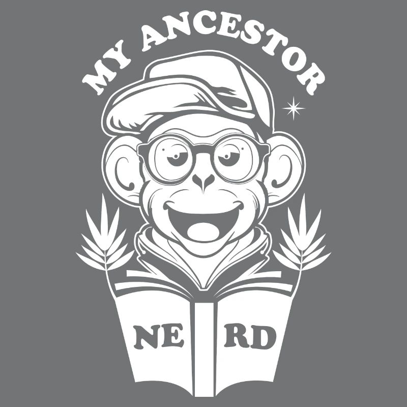 Monkey - Affe - Meine Vorfahren waren nerds