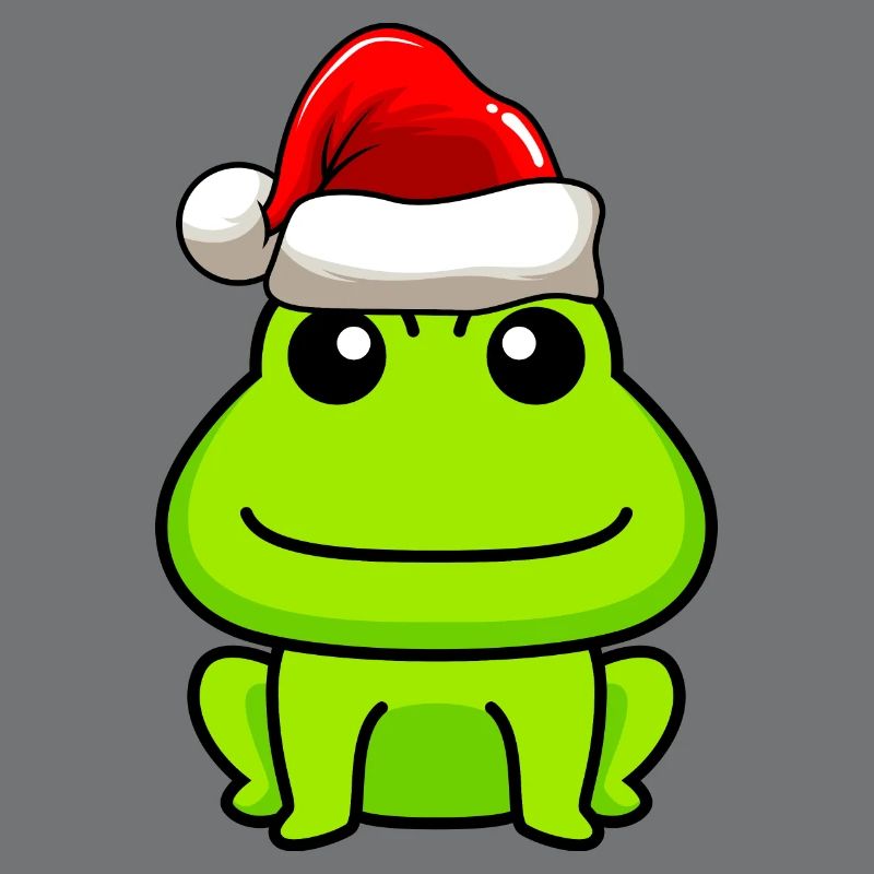 Frosch Comic Weihnachten