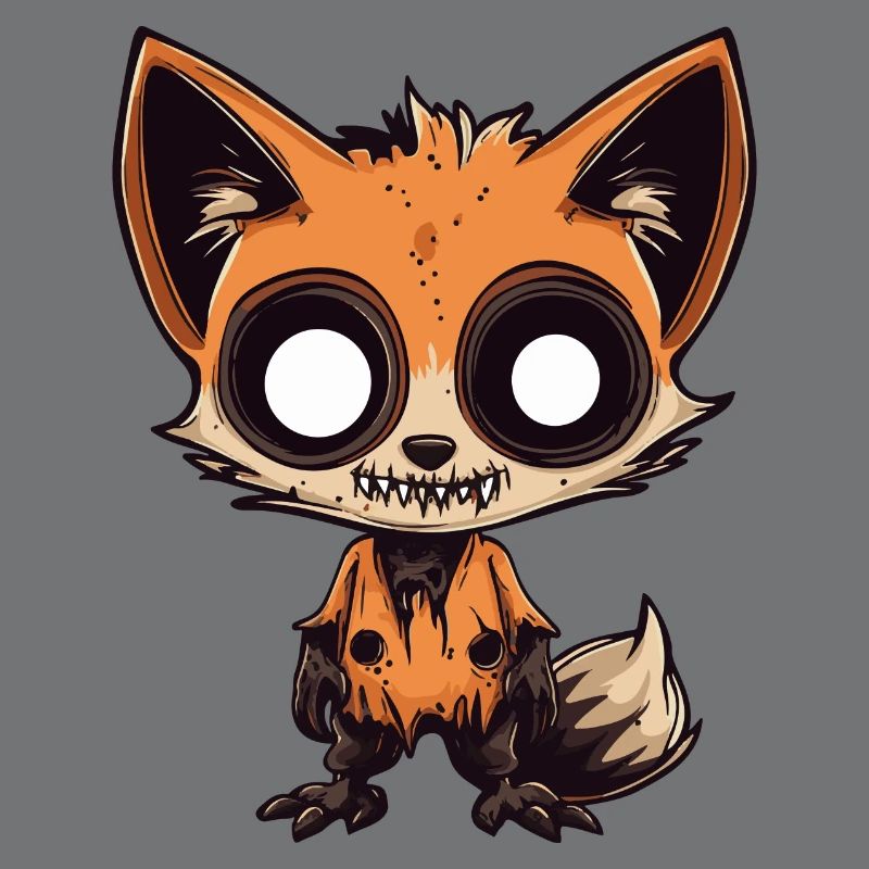 Fox Halloween Comic Funny