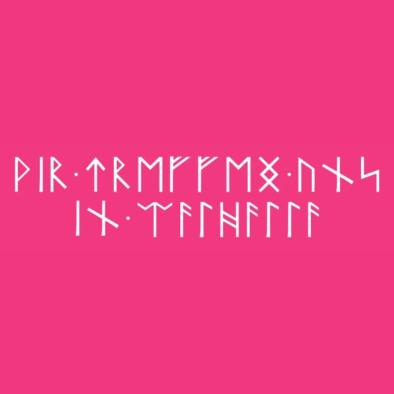 We meet in Valhalla Runic Script Teutons