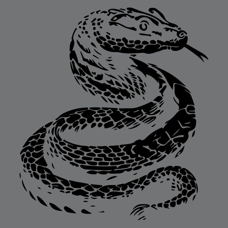 Silhouette de serpent