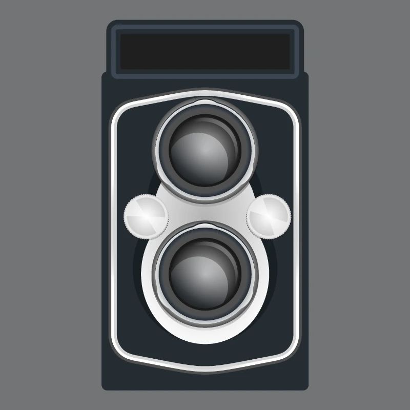 Caméra reflex à double objectif propre