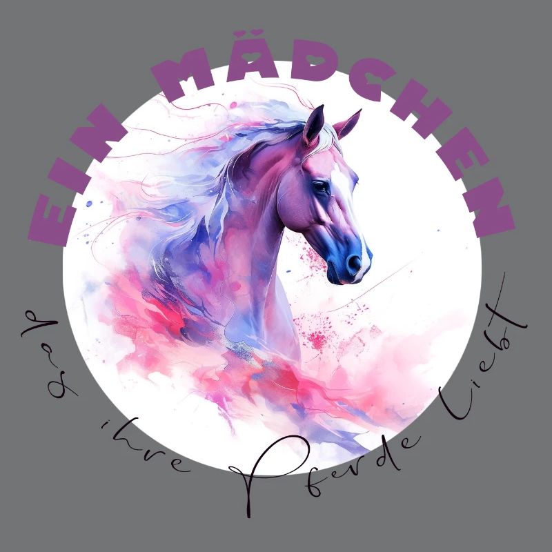 Mädchen-Pferde-T-Shirts Geschenkidee