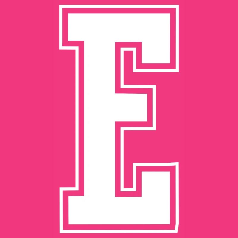 Lettre E Initiale Sport Cheerleading Monogramme
