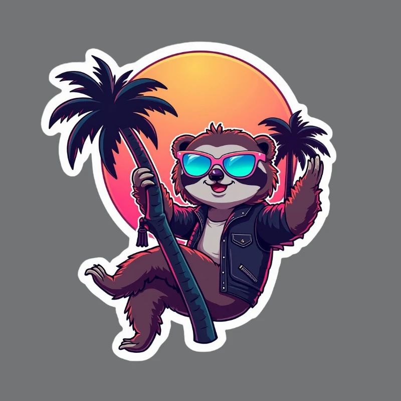 Neon Chill Sloth