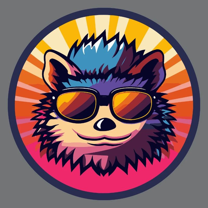 Igel Comic Cool Sommer