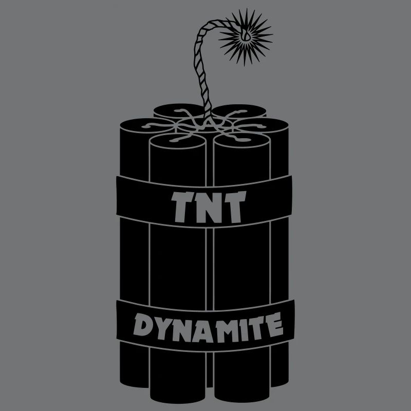 Sept bâtons de dynamite brûlants