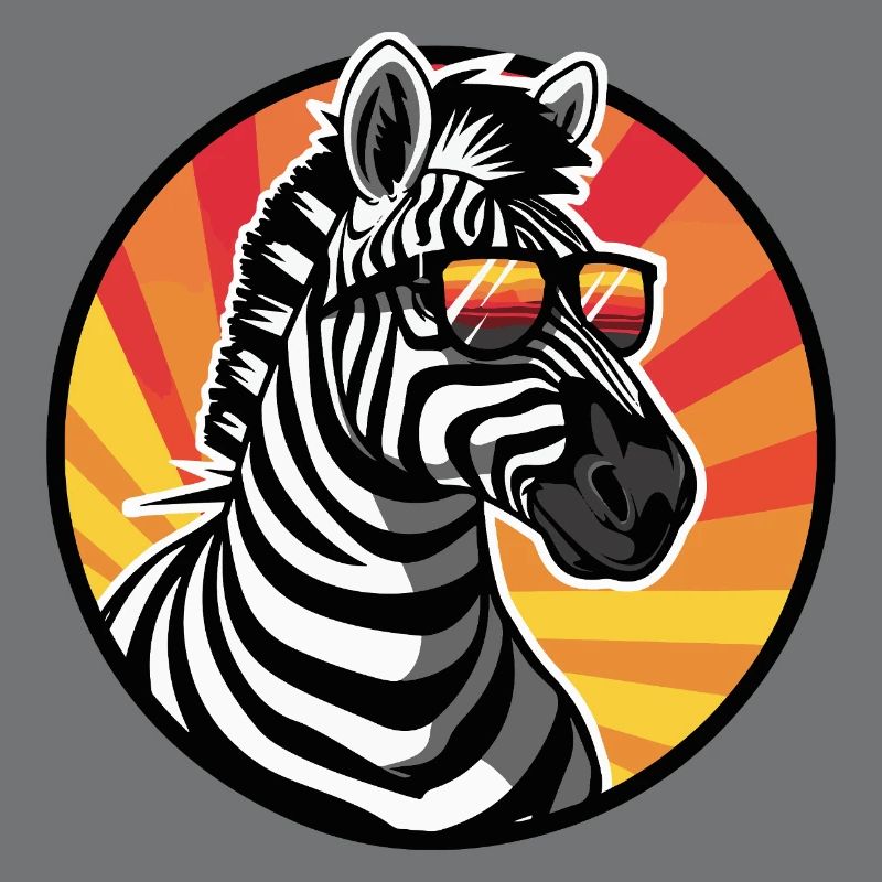 Zebra Comic Cool Sommer