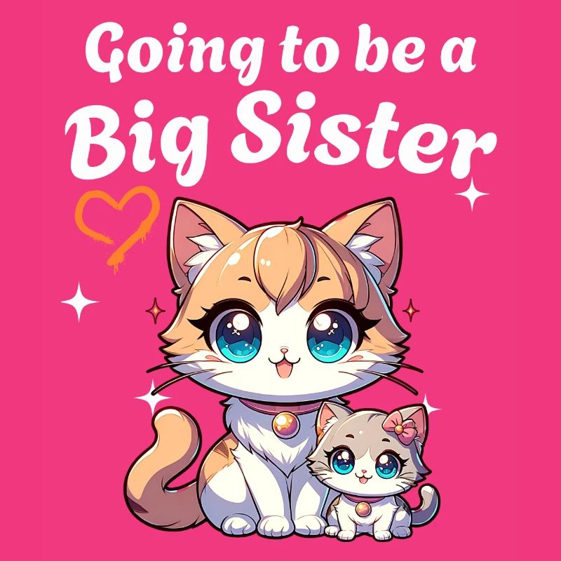 Werde eine große schwester süße Katzen