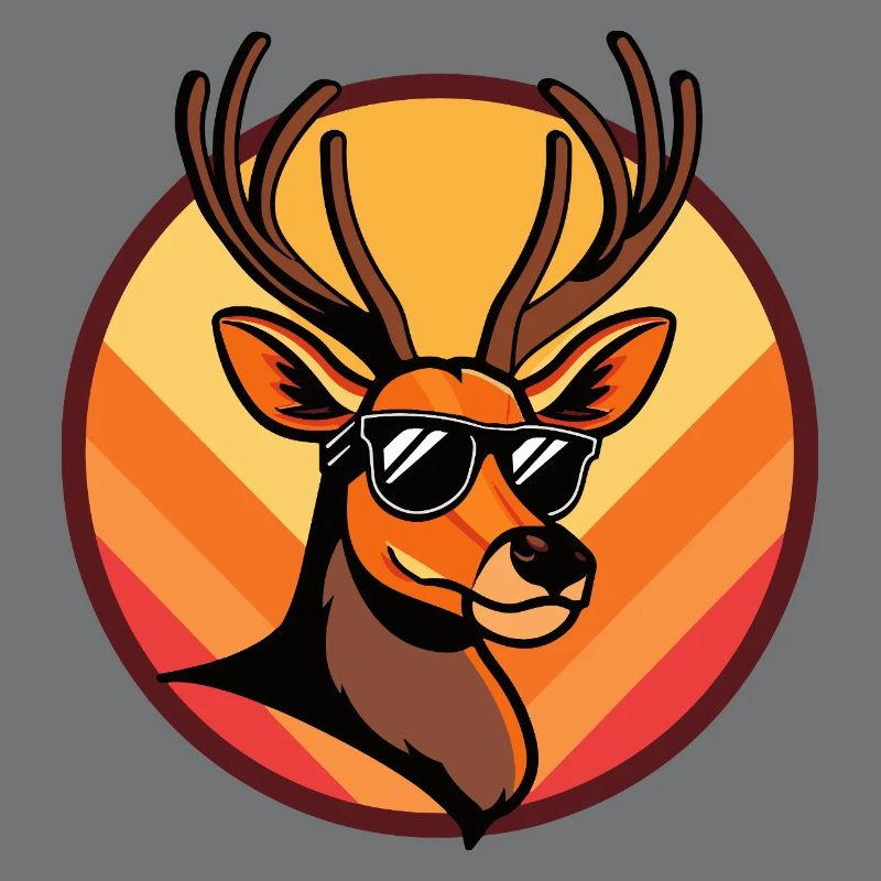 Hirsch Comic Cool Sommer