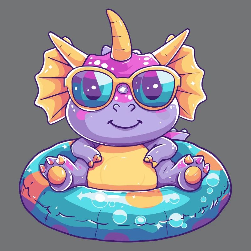 Dinosaurier triceratops Comic Cool