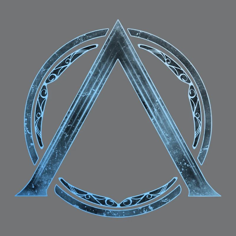 Sparta Lambda Symbol Blau Eis