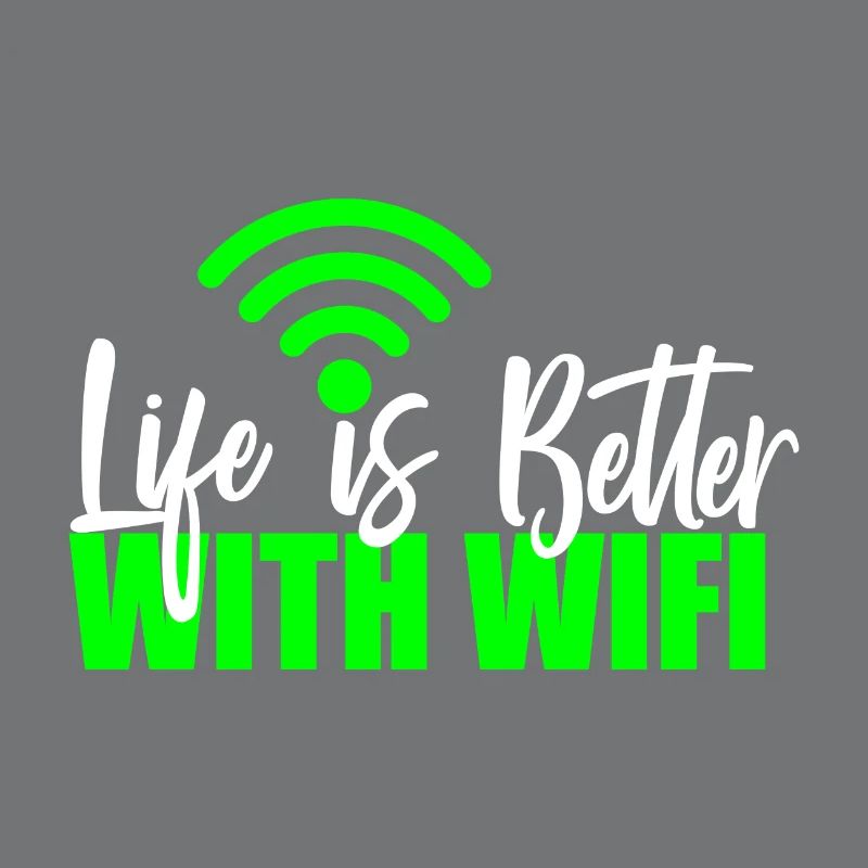 Wlan Wifi Informatiker Programmierer Geek Geschenk