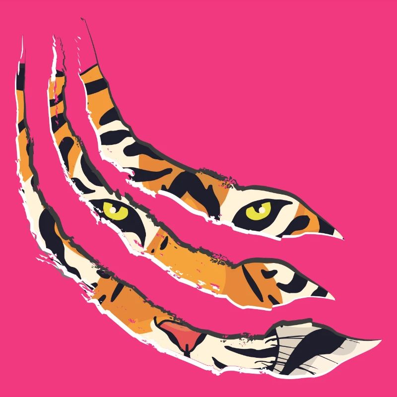 Tiger claw tiger pattern claws gift idea