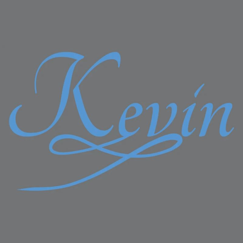 Kevin in cursive script