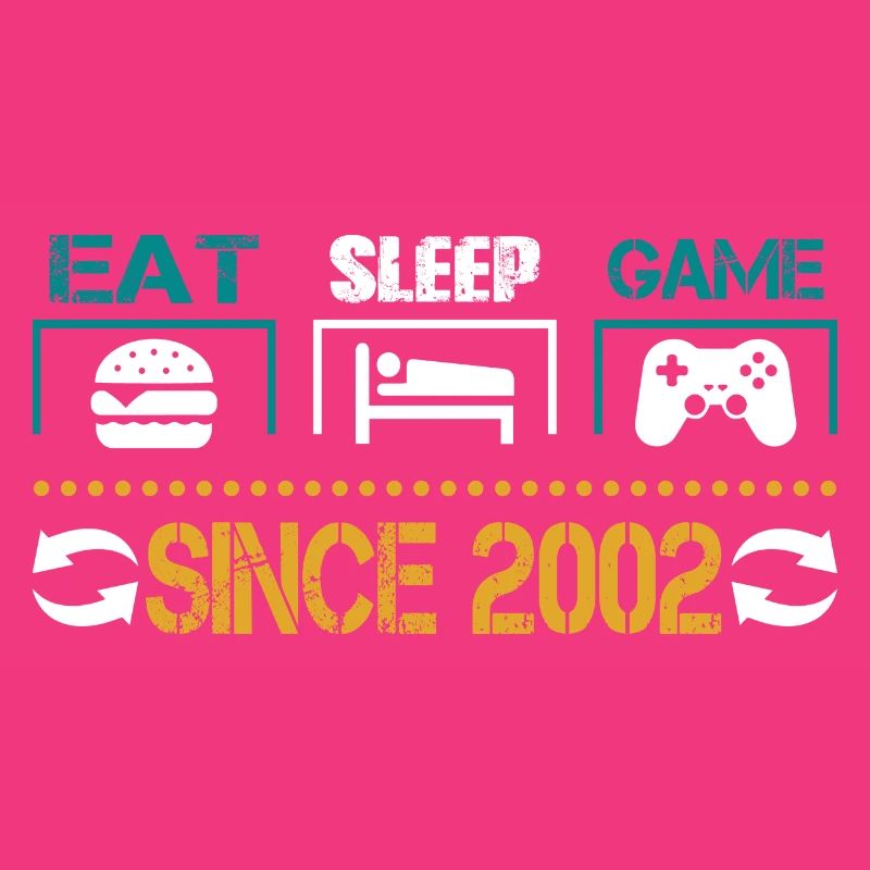 Eat, Sleep, Game, Repeat, Controller, since 2002