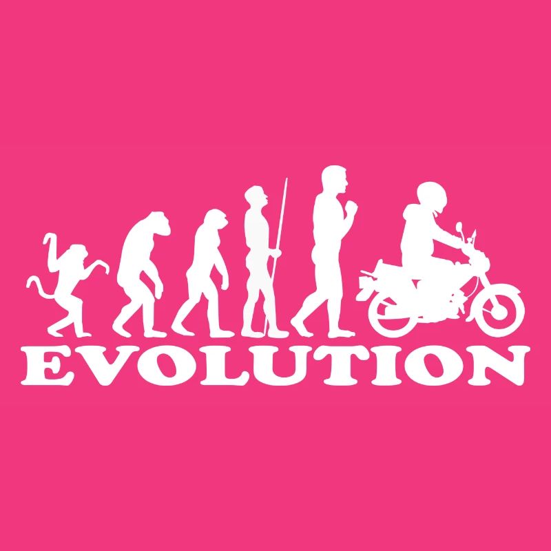 Evolution Moped Mofafahrer Mofa Geschenk idee