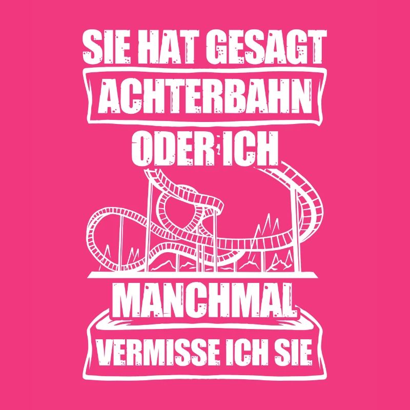 Achterbahn oder ich Freizeitpark Rollercoaster