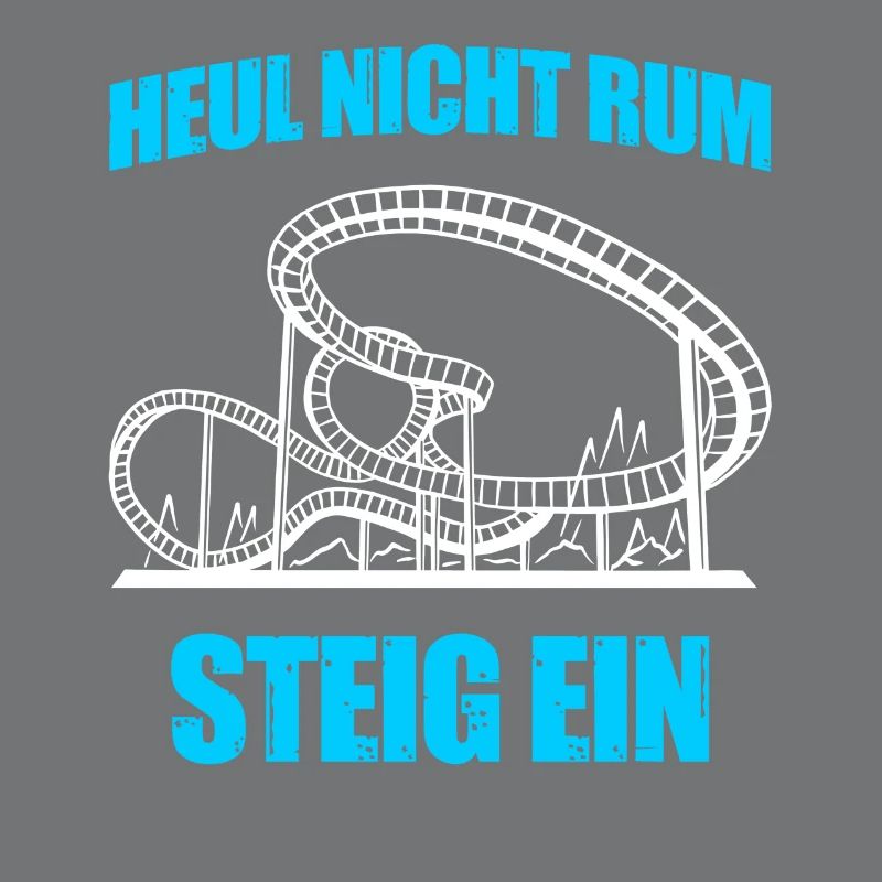 Steig ein Freizeitpark Rollercoaster Achterbahn