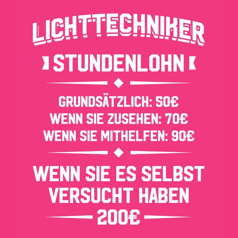 Lichttechniker Stundenlohn Light-Crew Lichttechnik