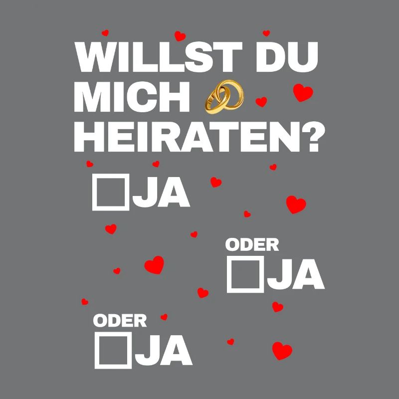 Ja oder Ja Heiratsantrag Hochzeitsantrag