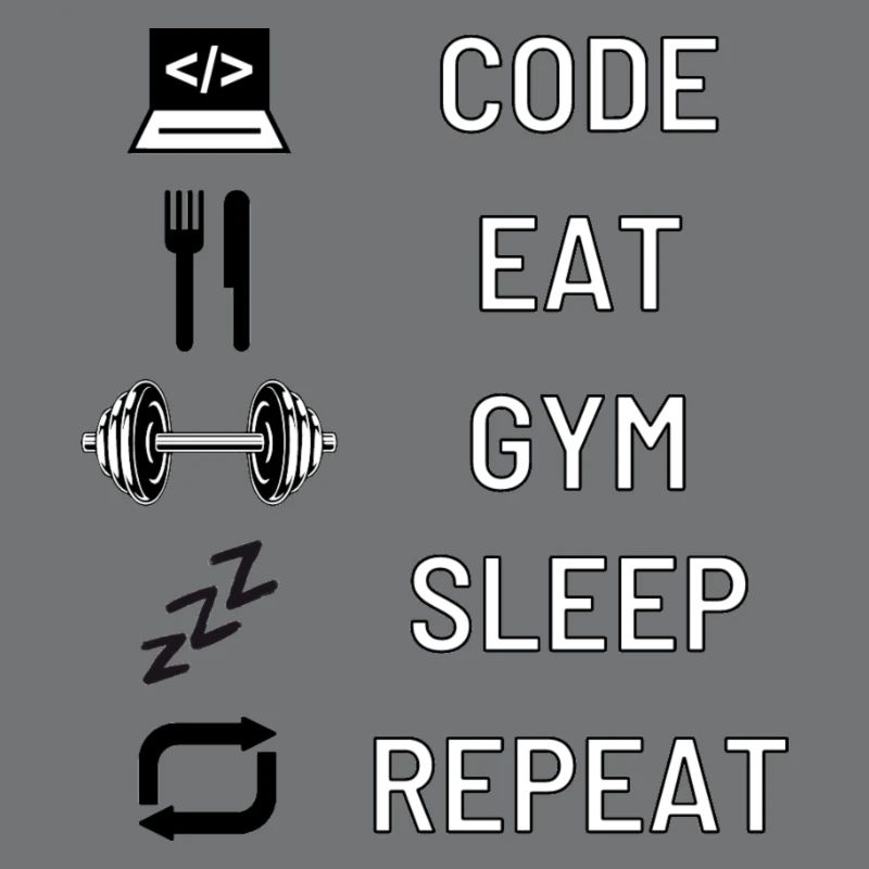 Code, Eat, Gym, Sleep, Repeat