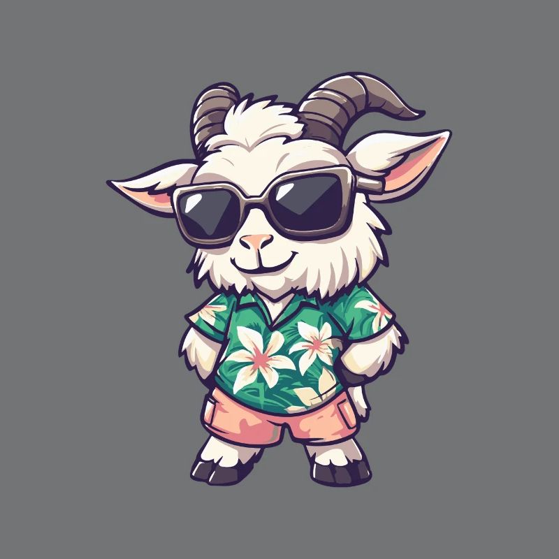 Mountain Goat Comic Cool Summer