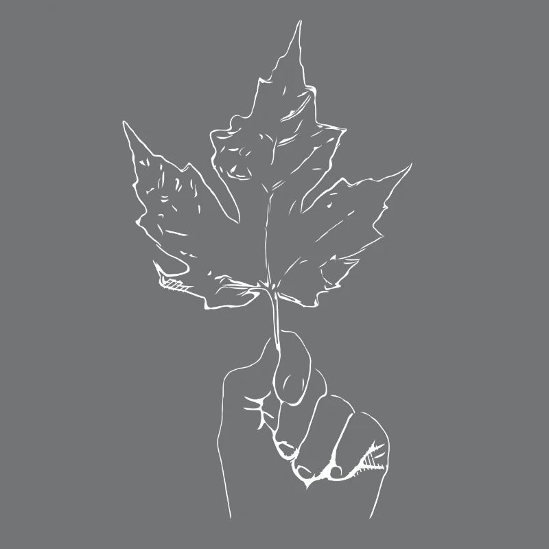 Maple maple leaf hand