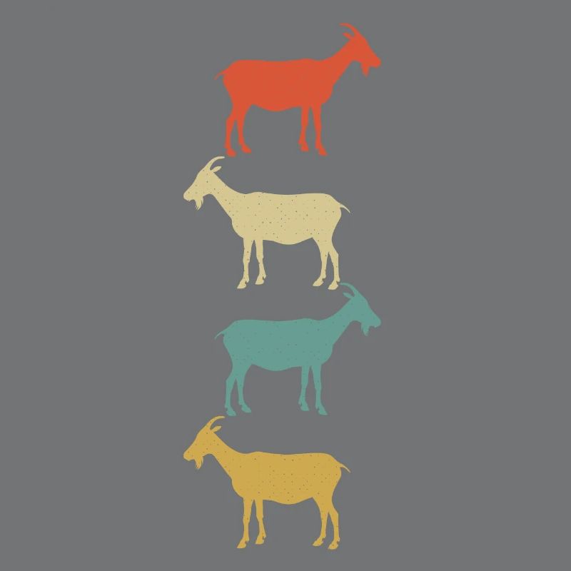Chèvre billy chèvre coloré