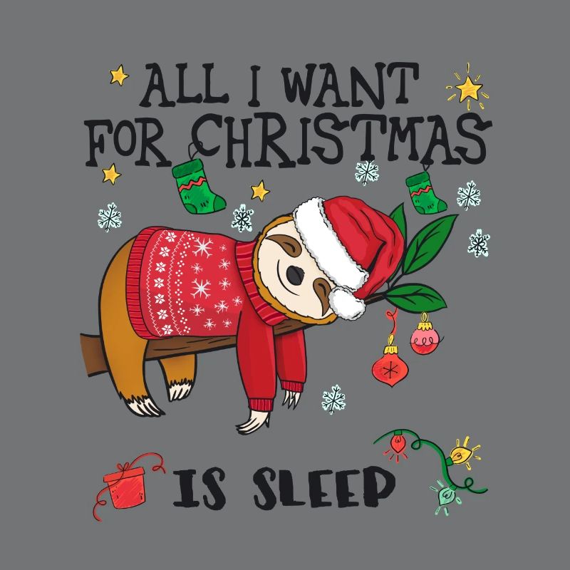 Faultier mit Weihnachtspullover