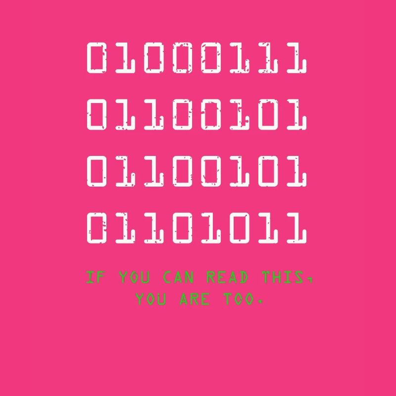 Geek Computer Nerd Binary Code IT Drôle programmeur