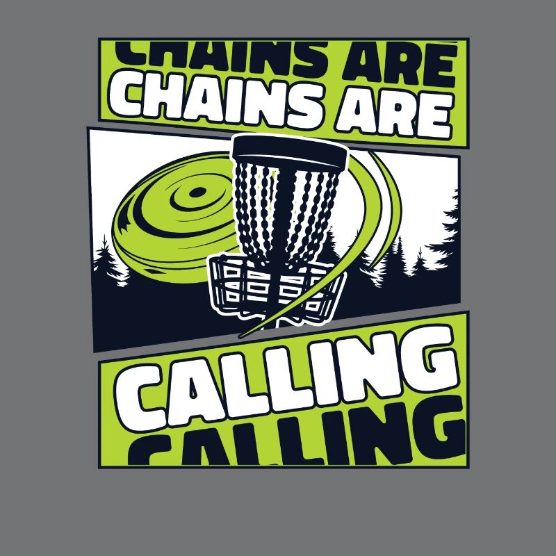 Chains Are Calling Korb Scheibe Disc Golfer