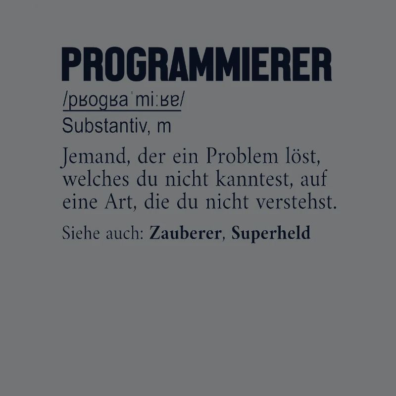 Programmierer Definition Developer Coder