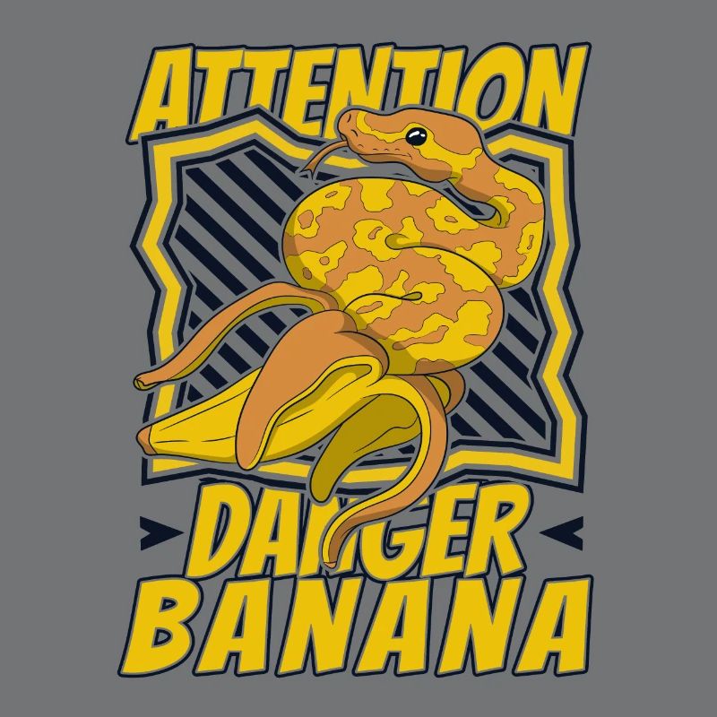Attention Danger Banane Python Serpent Banane
