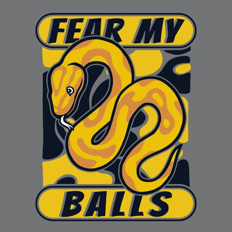 Fear My Balls Python Schlange Banana Ball Python