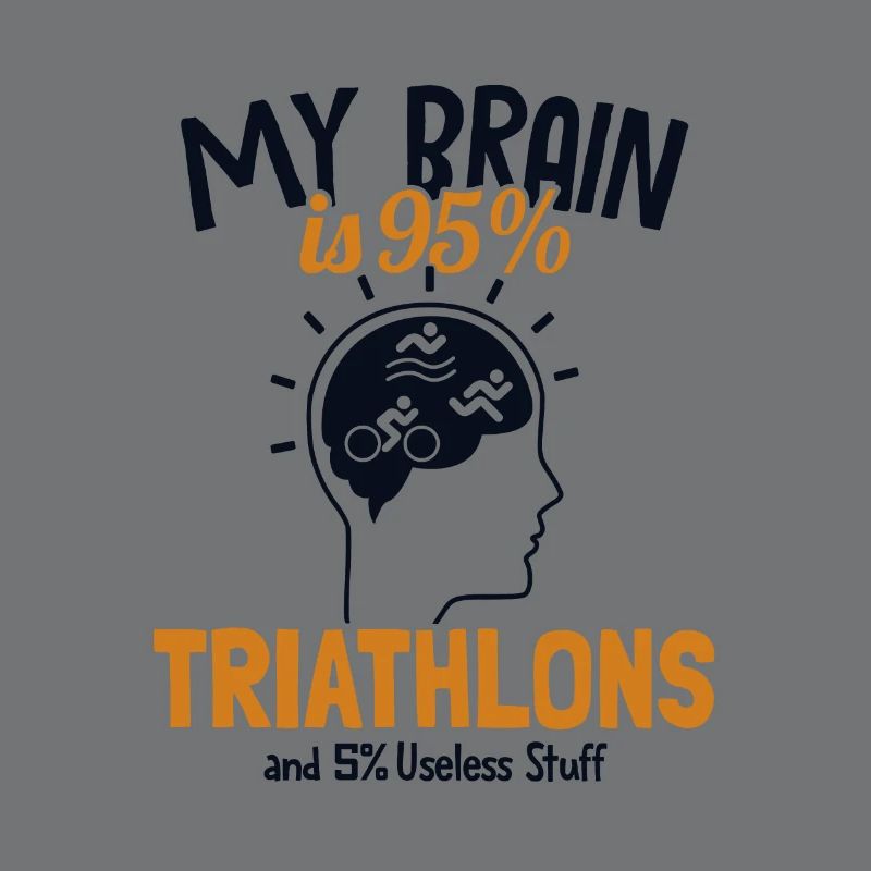 My Brain is 95% Triathlons Triathlete Training