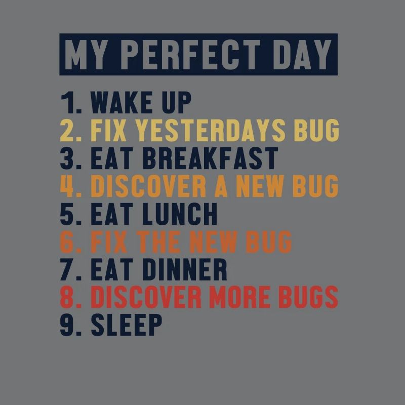 Correction de bugs Perfect Day Développeur Codeur Programmeur