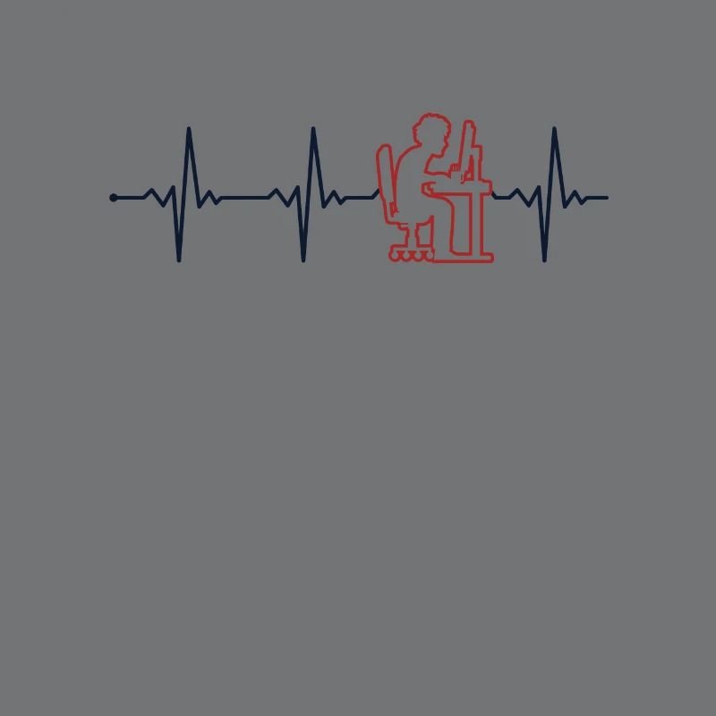 Programmer Heartbeat Softwareentwickler Coder