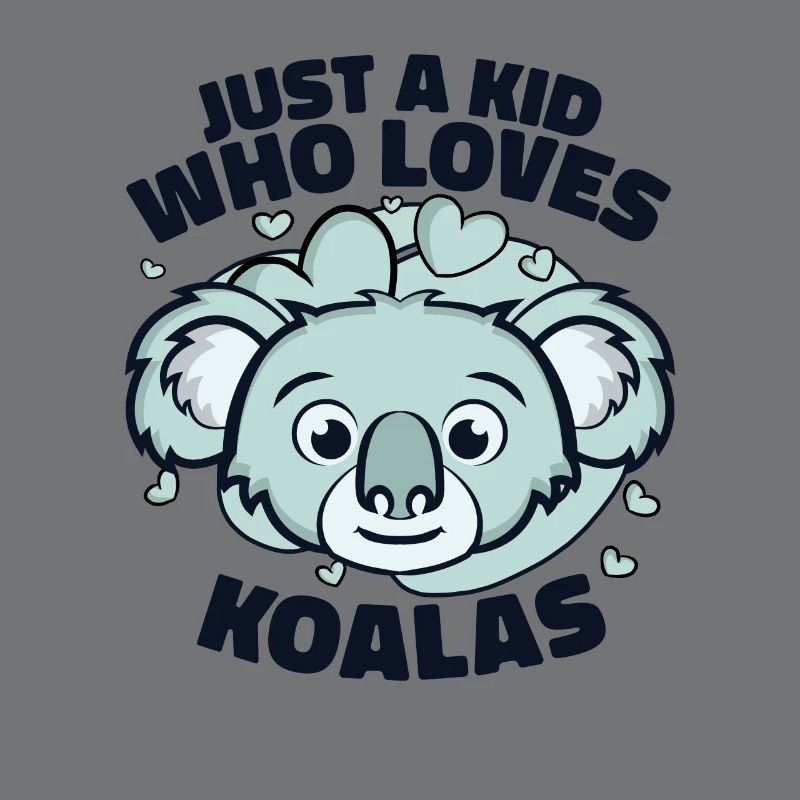 Nur ein Kind, das Koalas liebt Koalabär Eukalyptus