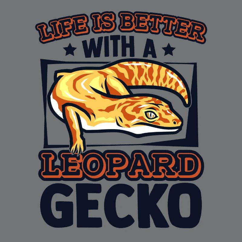 Das Leben ist besser mit einer Leopardgecko-Eidechse