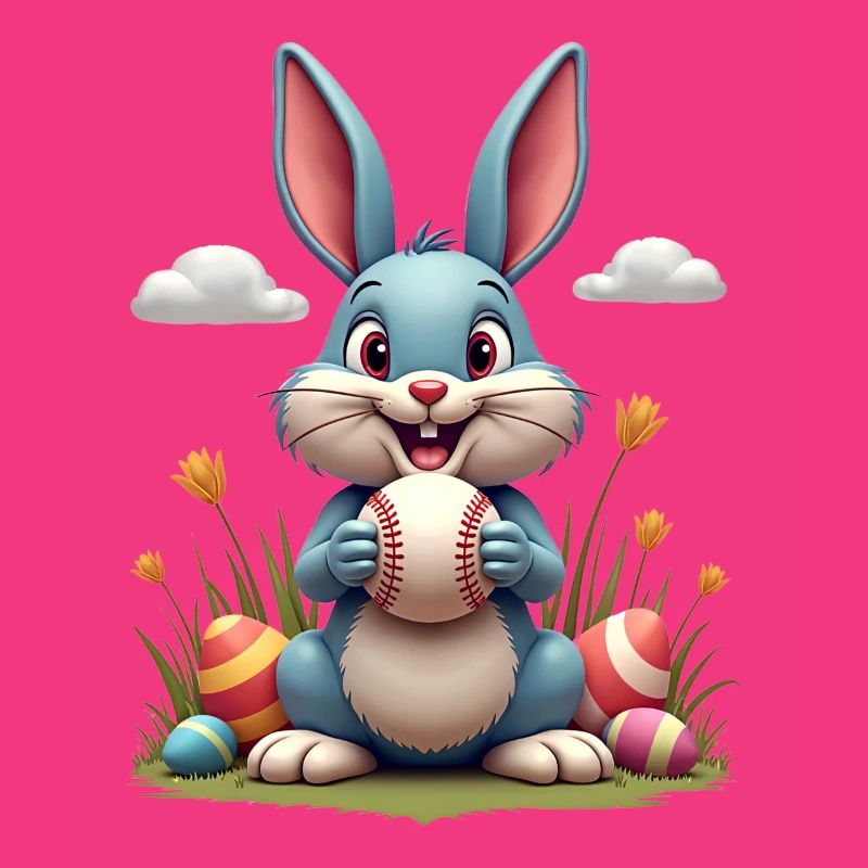 Baseball Joyeux Lapin de Pâques de l’Est Sport