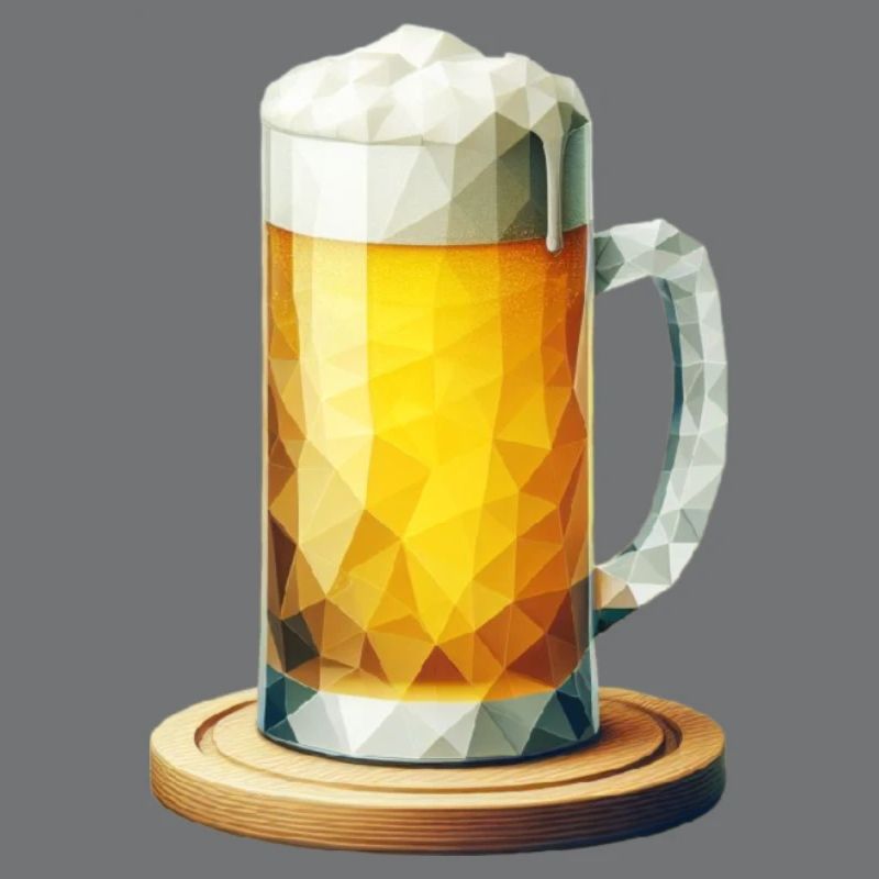 Bierkrug Polygon