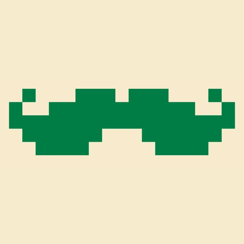8bit pixel moustache