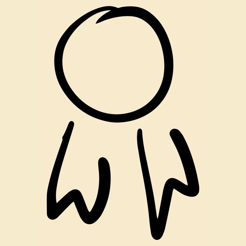 Square Badge / Order Template. Scrawl.