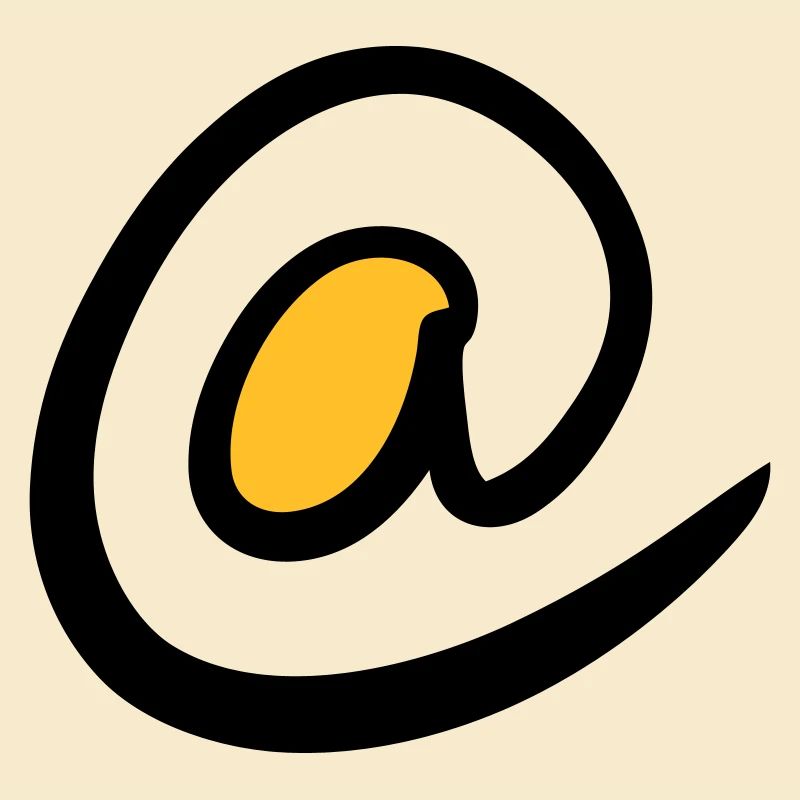 @ signe. Ät / À Symbole. Icônes Web. Émail.