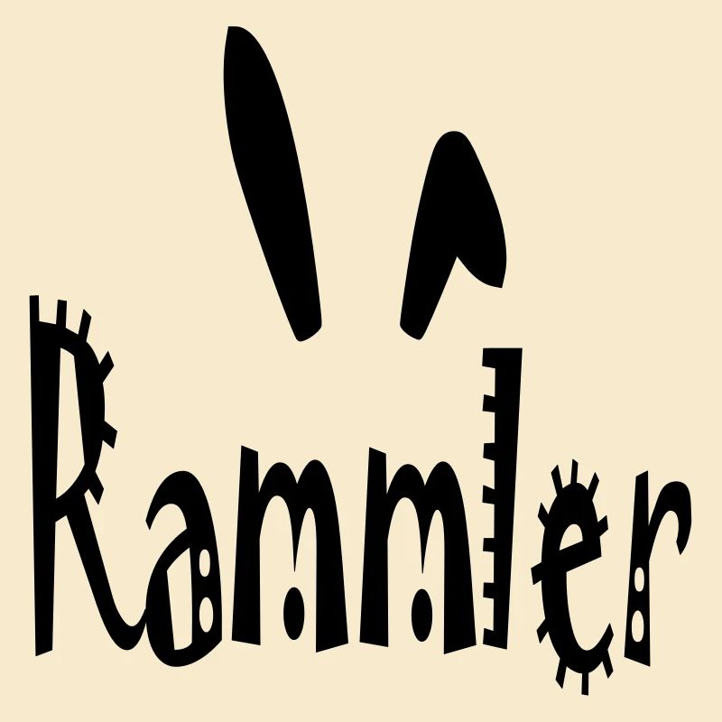 Rammler with rabbit ears (vector)
